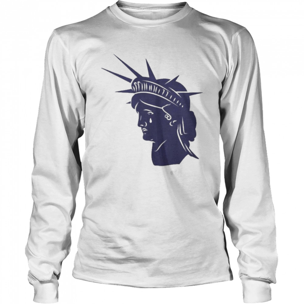 July 4th Cancelled Statue Of Liberty Crying Tears Roe Meme Long Sleeved T-shirt