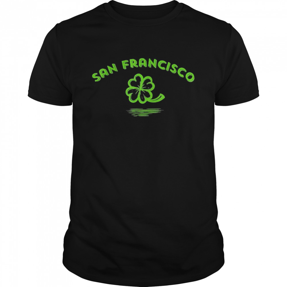 San Francisco California Irish American Vintage Shamrock Shirt