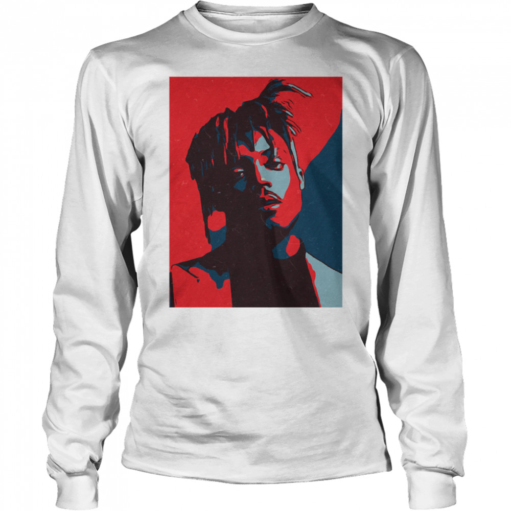 The Great Retro Red And Funny Anime Life Blue Photographic Classic T- Long Sleeved T-shirt