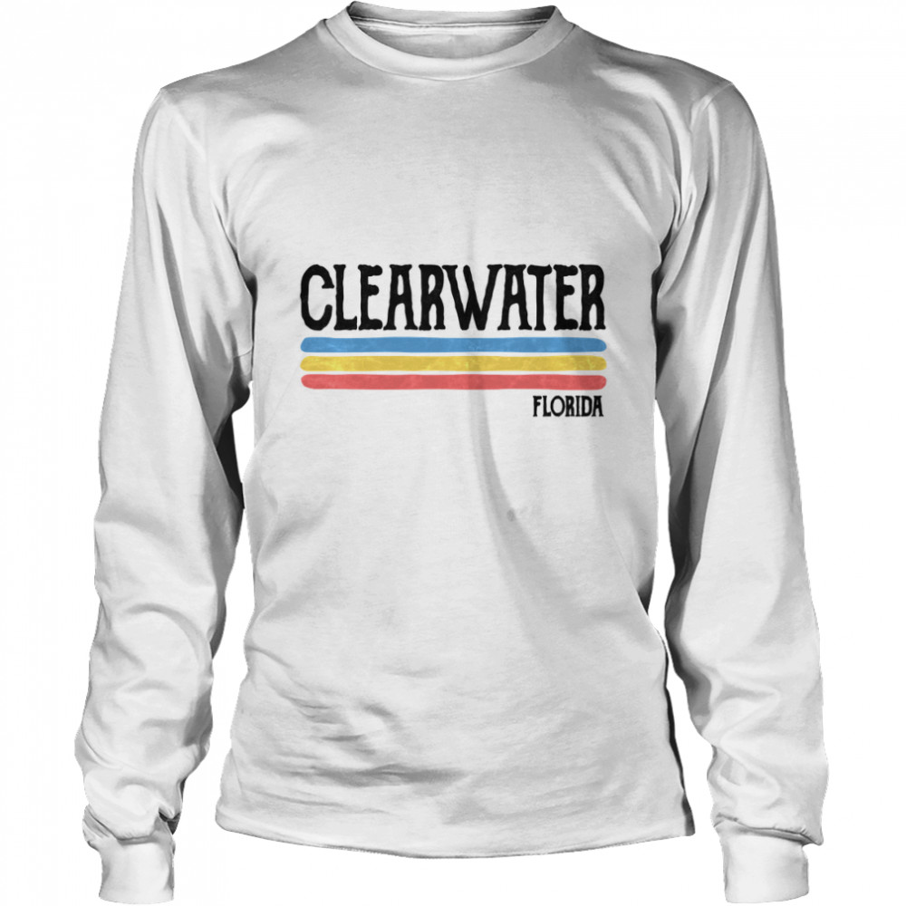 Vintage Clearwater Florida FL Souvenir Classic T- Long Sleeved T-shirt