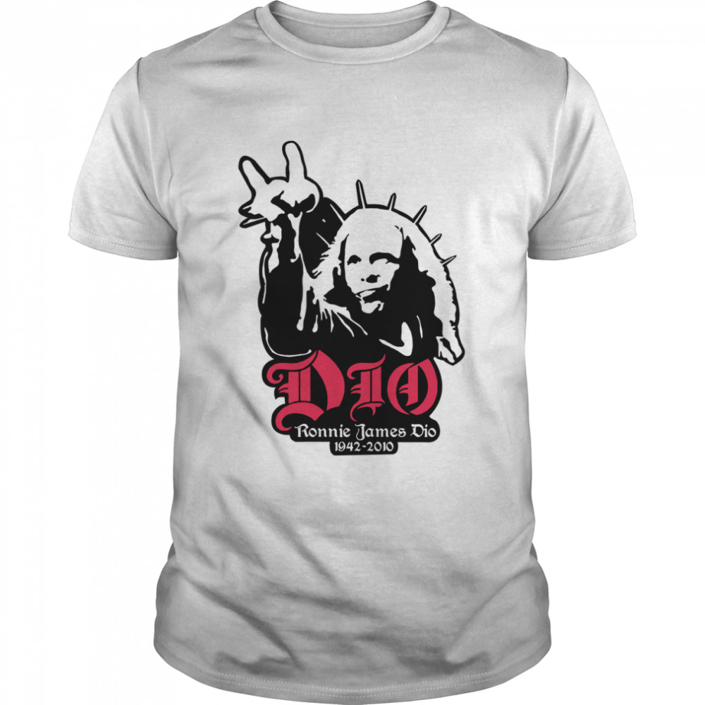 Ronnie James Dio Tshirt Classic Guys Unisex Tee Tee Shirt Classic T-Shirt