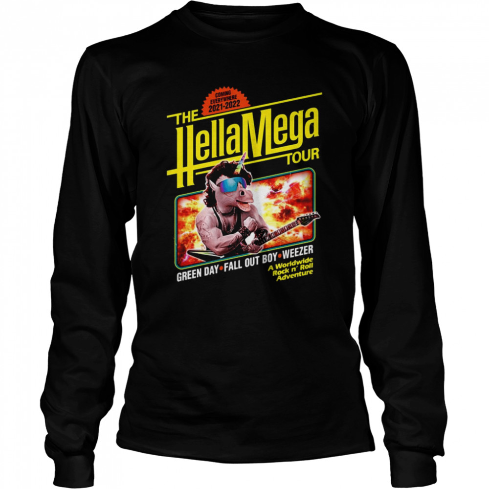 The Best Hella Heheh The Mega Tour Hella Event shirt Long Sleeved T-shirt