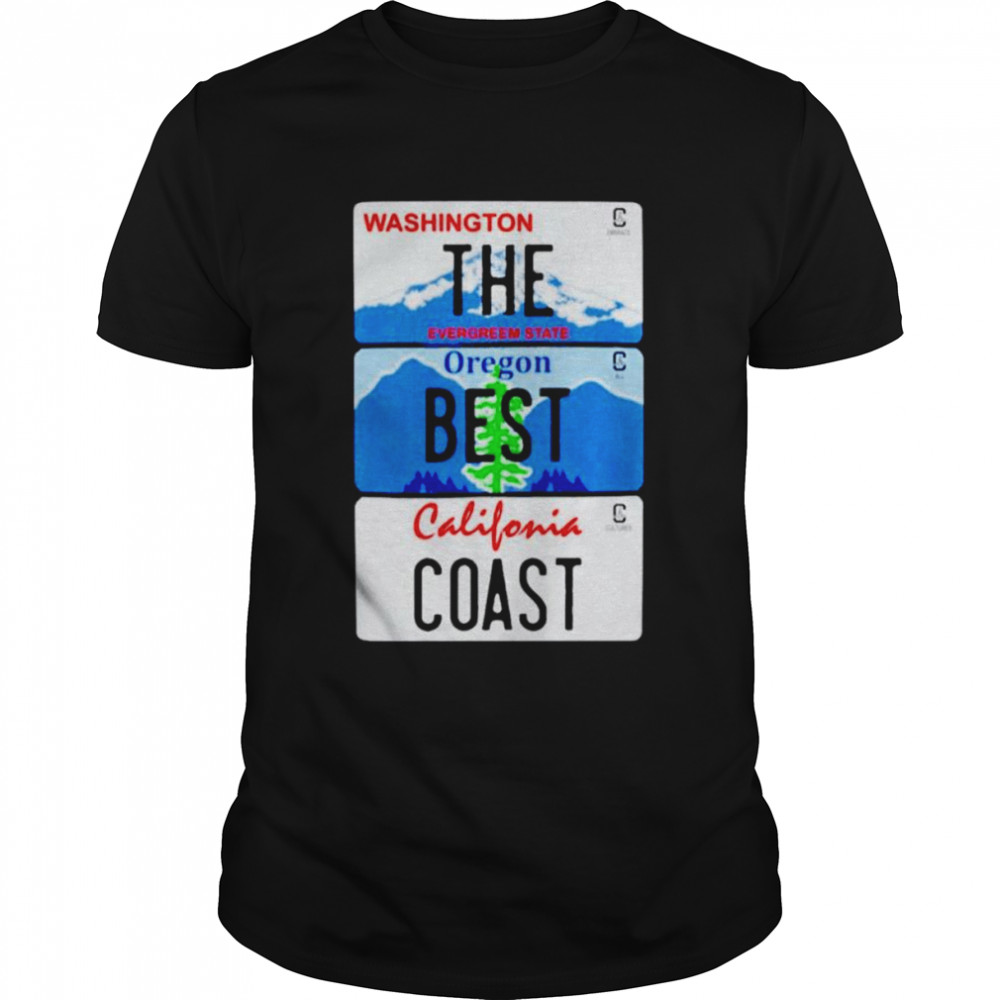 Washington The Evergreen State Oregon Best California Coast shirt Classic Men's T-shirt
