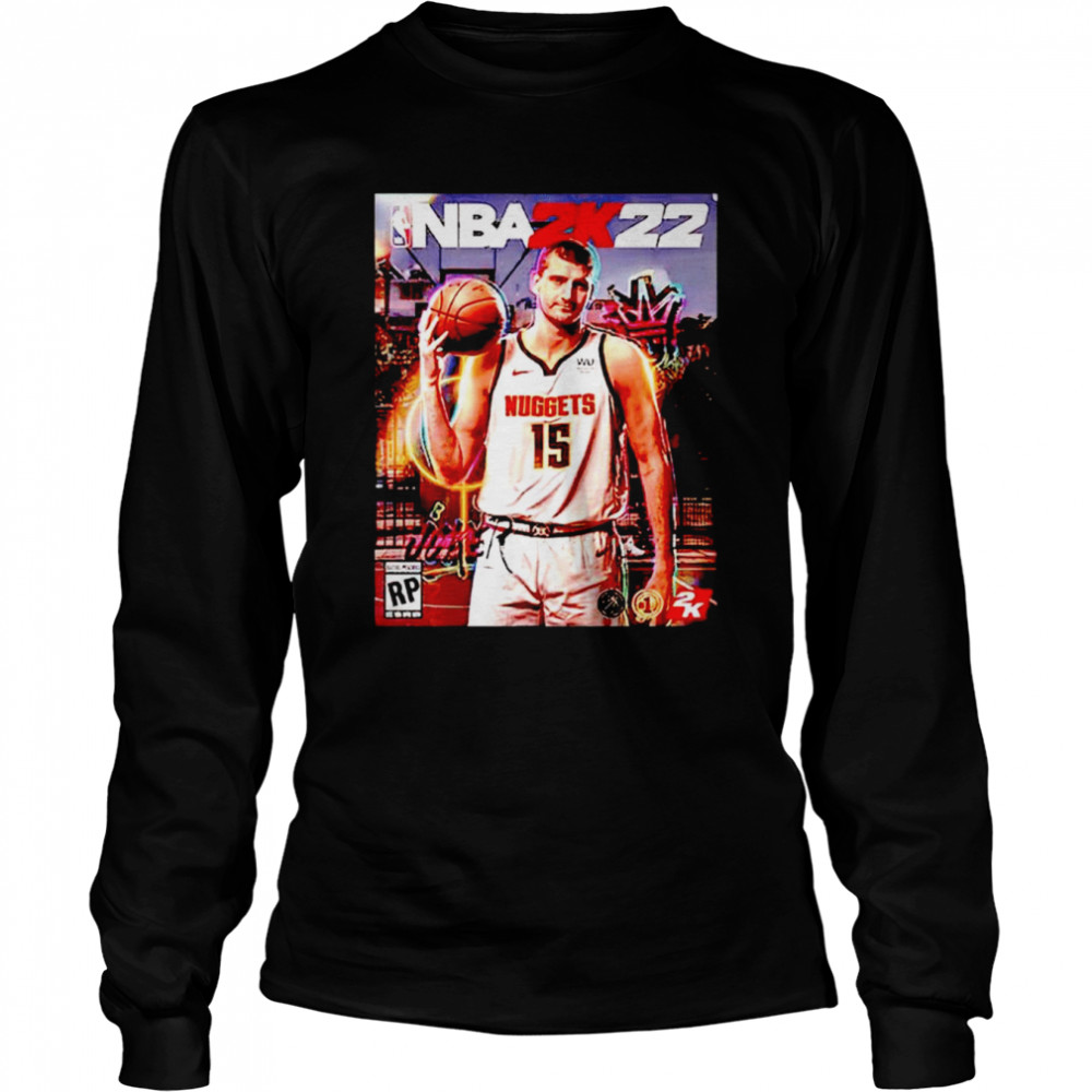 Denver Nuggets NBA 2K22 Nikola Jokic won shirt Long Sleeved T-shirt