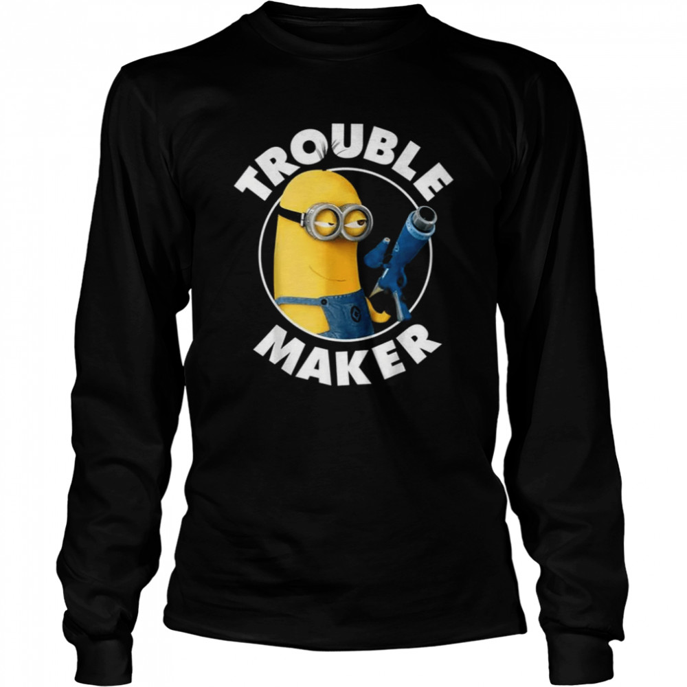Despicable Me Minions Kevin Trouble Maker Graphic s Long Sleeved T-shirt