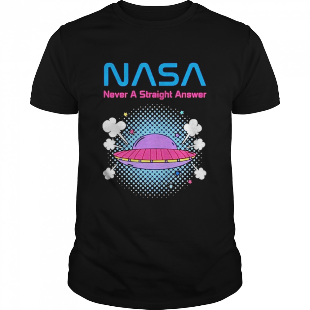 NASA Never A Straight Answer UFO  Classic Men's T-shirt