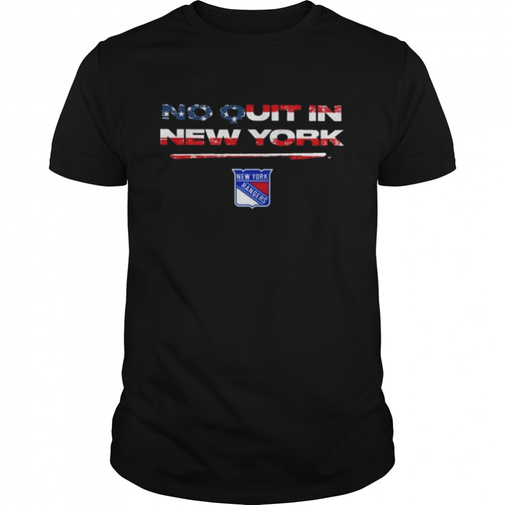No quit in ny stars stripes American flag shirt