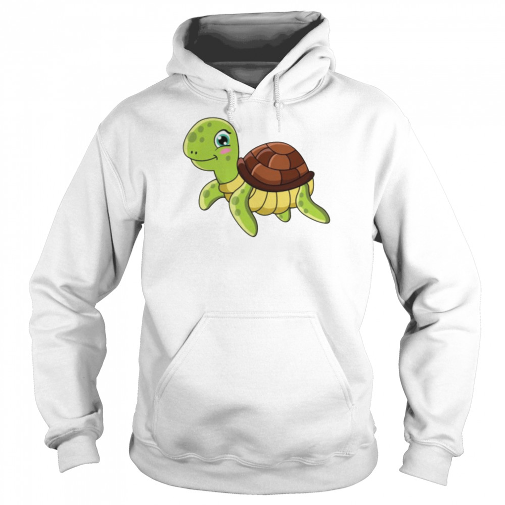 Green Tropical Turtle shirt Unisex Hoodie