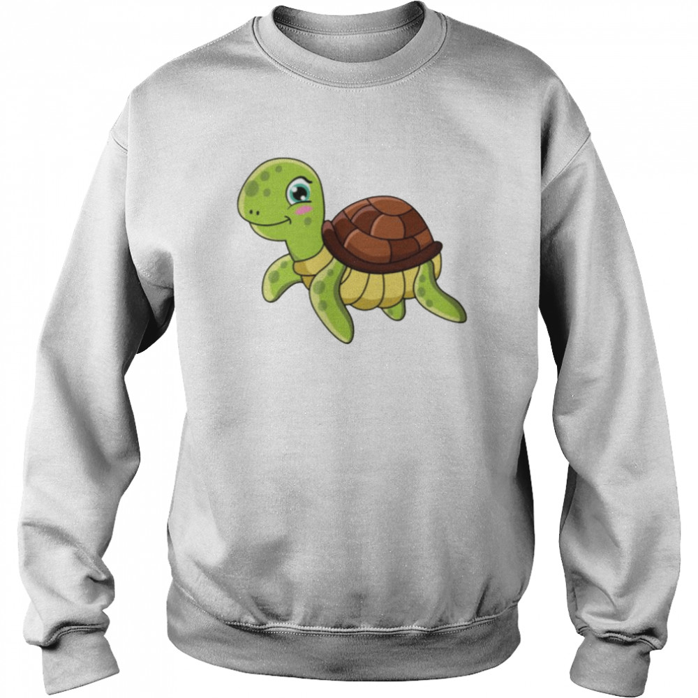 Green Tropical Turtle shirt Unisex Sweatshirt