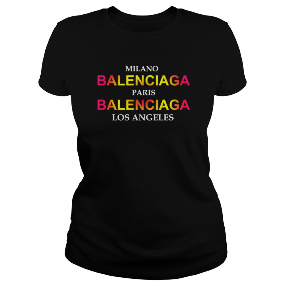 Milano Balenciaga Paris Balenciaga Los Angeles City T-Shirt - T Shirt Store Online