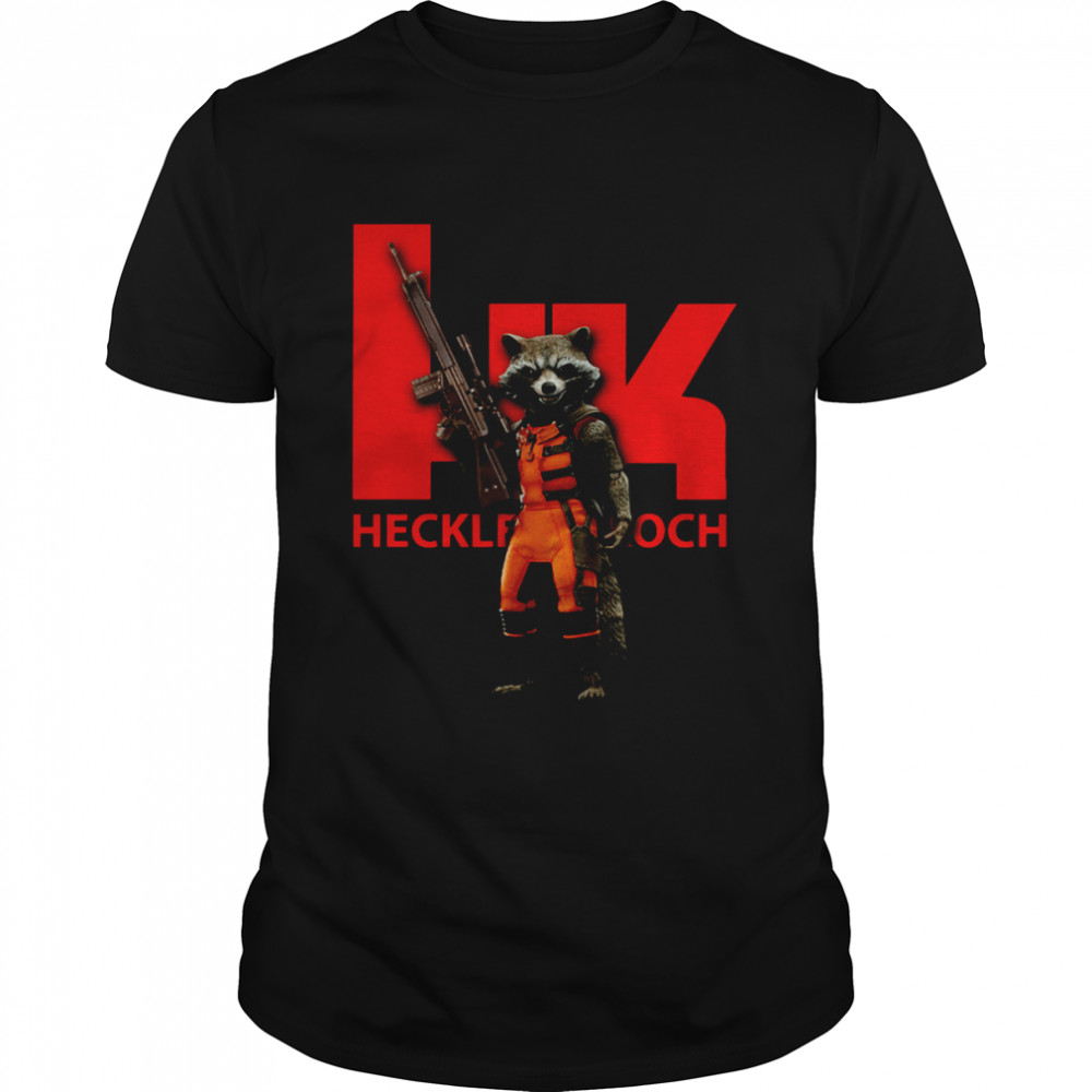 Rocket Raccoon HK Heckler and Koch shirt
