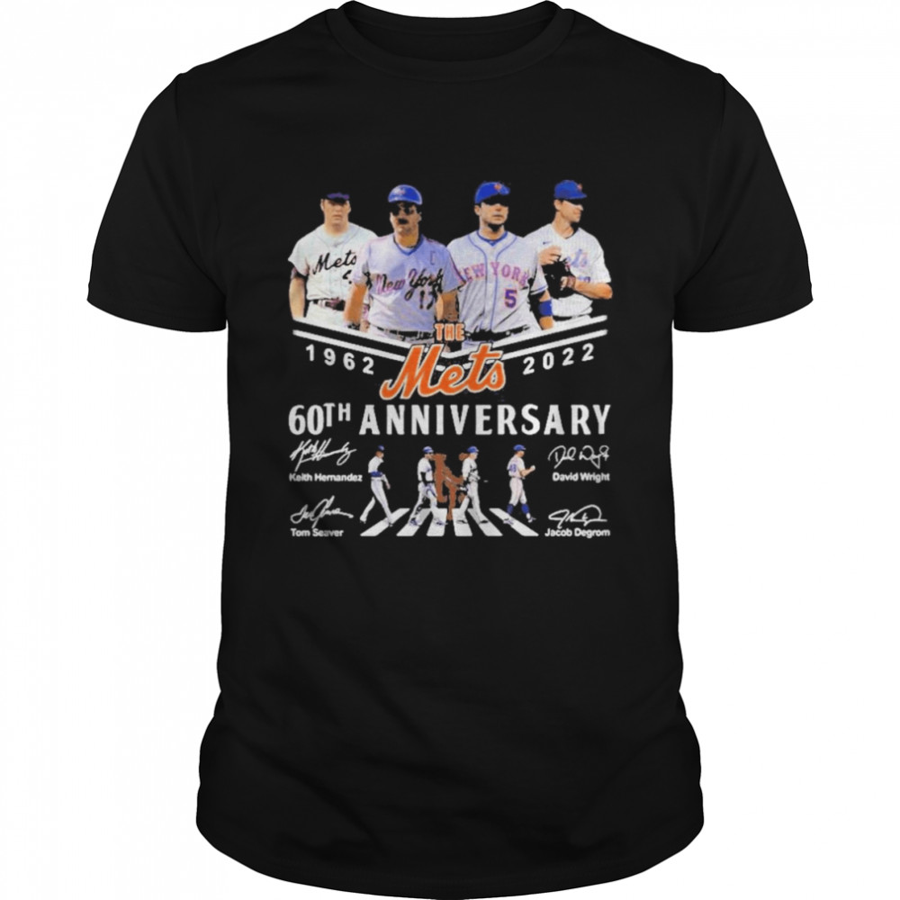 The New York Mets 1962 2022 60yh anniversary abbey road signatures Shirt