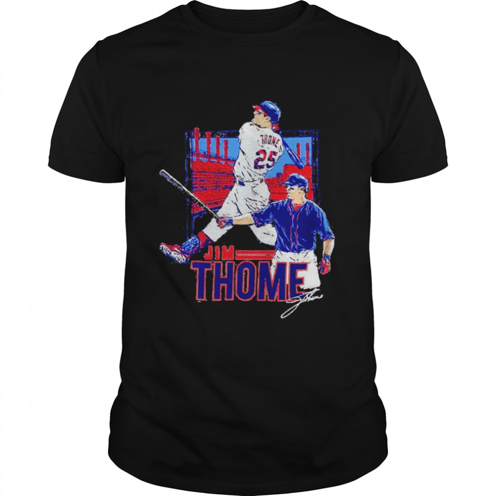 Jim Thome Cleveland Indians signature shirt Classic Men's T-shirt