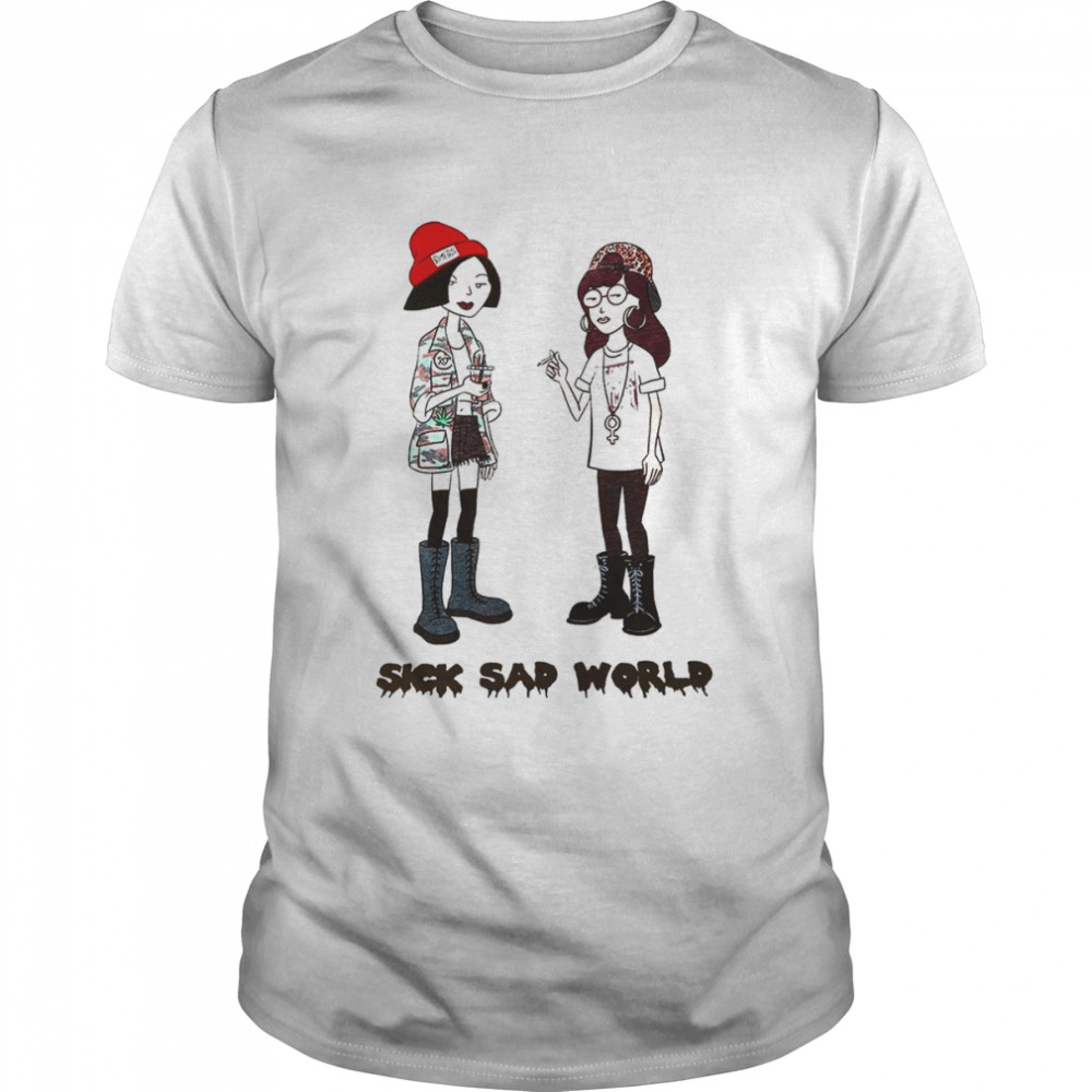 Daria And Jane Sick Sad World Smoking shirt Classic Men's T-shirt