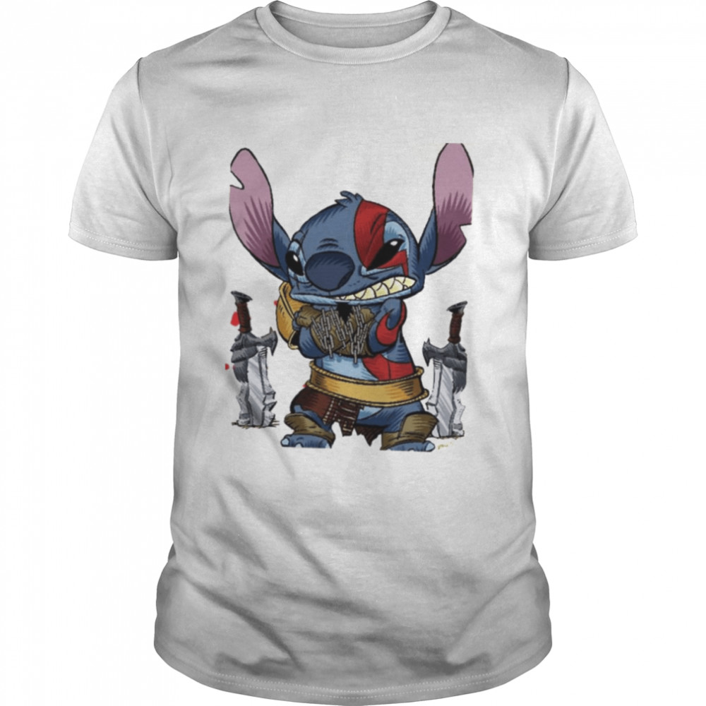 Stitch Kratos God Of War shirt