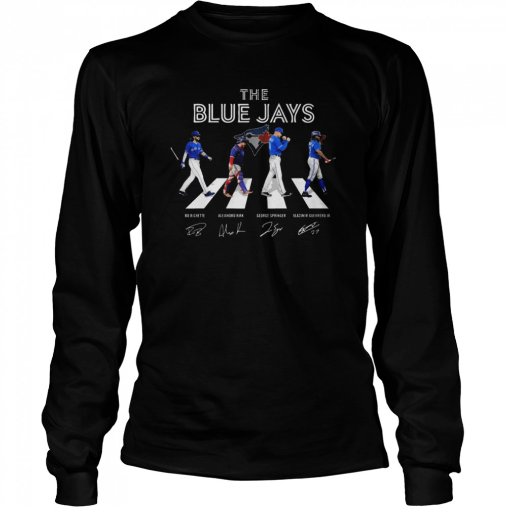 The Blue Jays Mattchapan Bo Bichette Alejandro Kirk George Springer  Vladimir Guerrero Jr Abbey Road Signatures Fan Gifts T-Shirt - Binteez