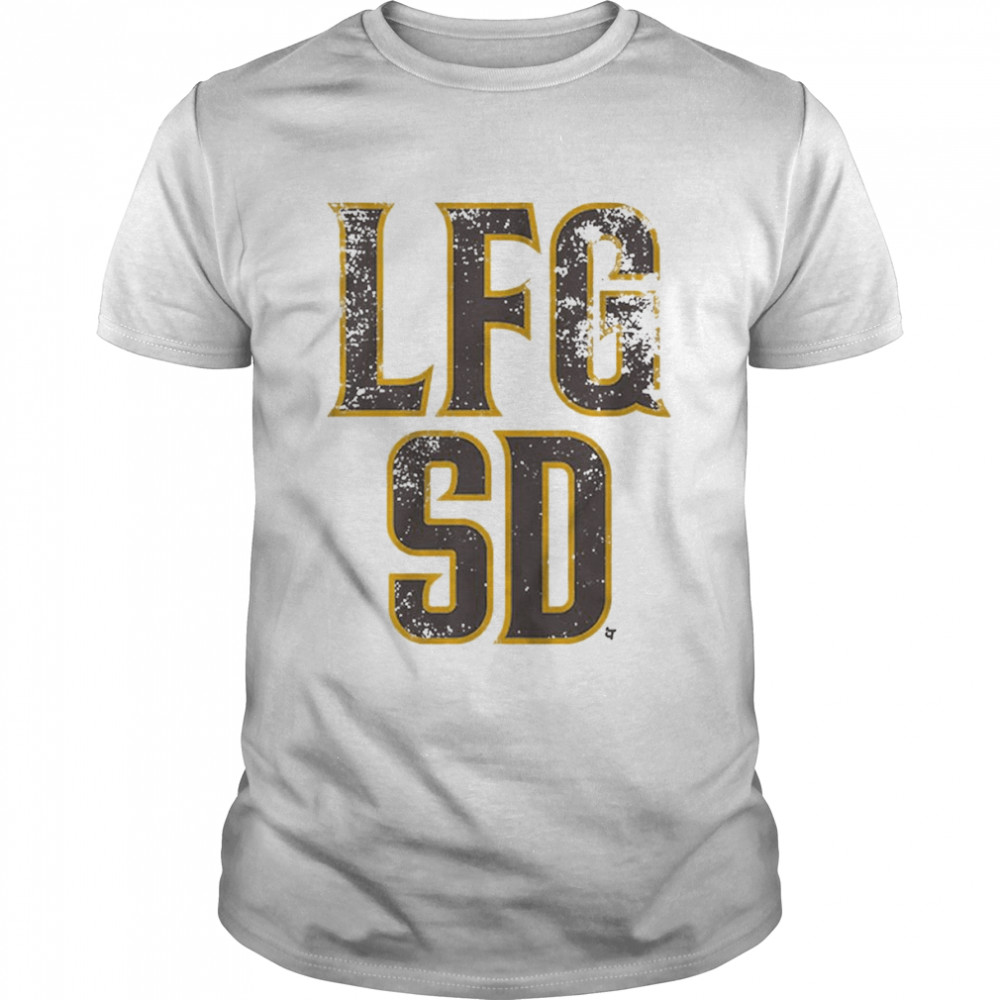LFGSD Stacked Letters San Diego Baseball 2022 Shirt