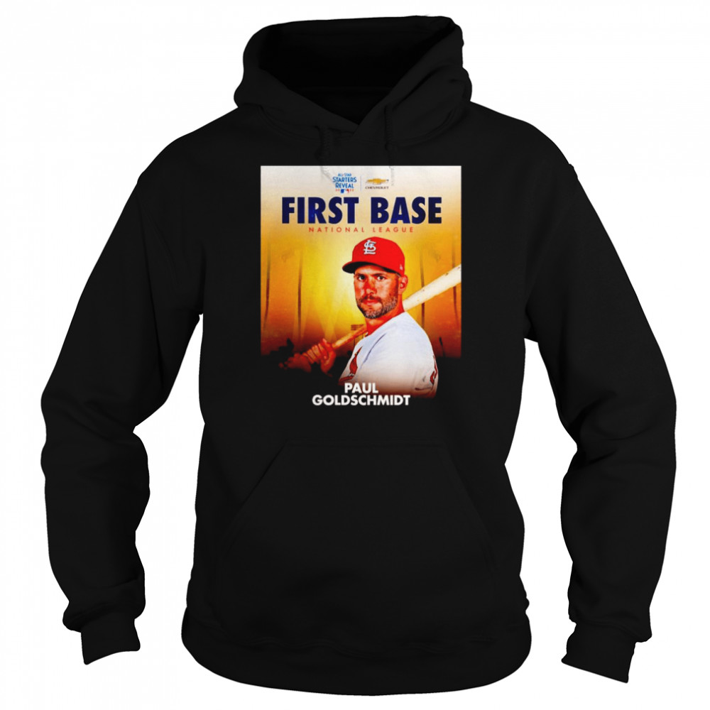 MLB All-Star Starters Reveal 2022 First Base National League Paul Goldschmidt T- Unisex Hoodie