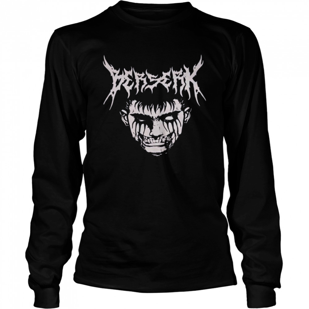 Berserk Death Metal Guts Manga shirt Long Sleeved T-shirt