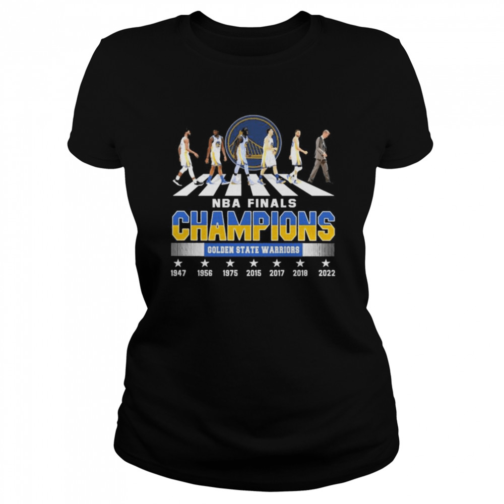 The Warriors Team Abbey Road NBA Finals Champions 1947-2022  Classic Women's T-shirt
