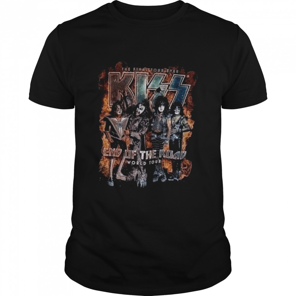 End Of The Road Tour 90s Band Kiss Graphic Kiss Band shirt