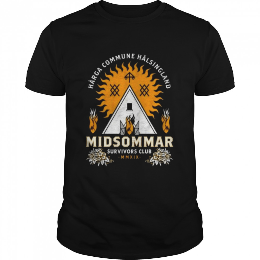 Midsommar Survival Club Scary Horror Distressed Summer Festival Survivors Club shirt