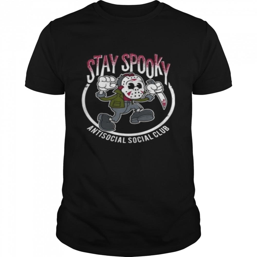Stay Spooky Vintage Cartoon Friday The 13th Slasher Movie Creepy Cute Vintage Cartoon Horror Rubber Hose Slasher shirt