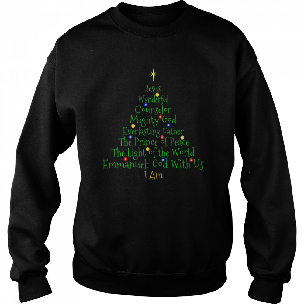 Names Of Jesus Christmas shirt Unisex Sweatshirt
