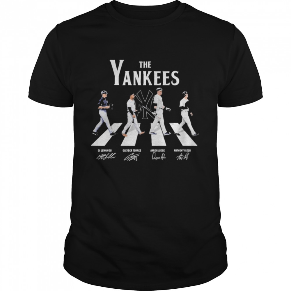 The Yankees Abbey Road 2022 Players Signatures Shirt