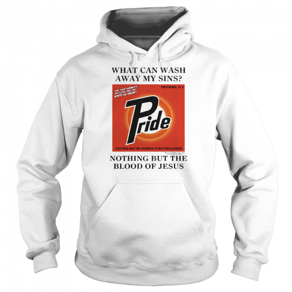 What Can Wash Away My Sins Pride Nothing But The Blood Of Jesus  Unisex Hoodie