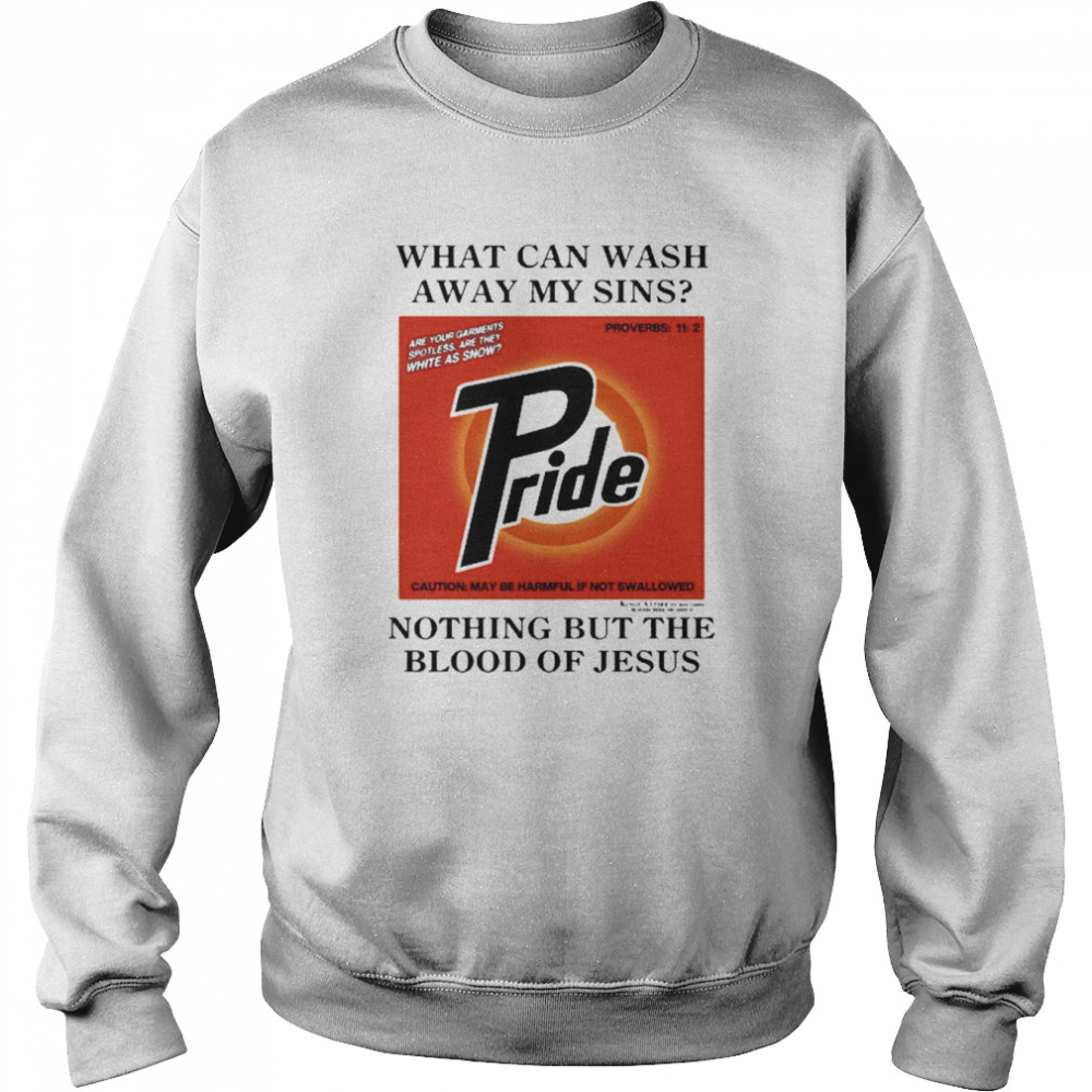 What Can Wash Away My Sins Pride Nothing But The Blood Of Jesus  Unisex Sweatshirt
