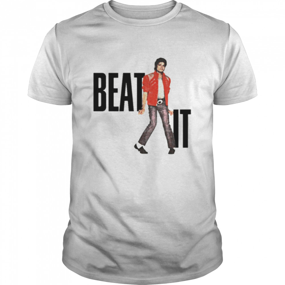 2022 Michael Jackson Beat It Tour Brad Pitt Wearing A Michael Jackson shirt