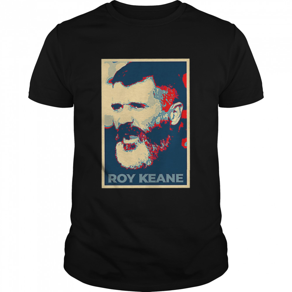 Digital Art Of Roy Keane Manchester United shirt