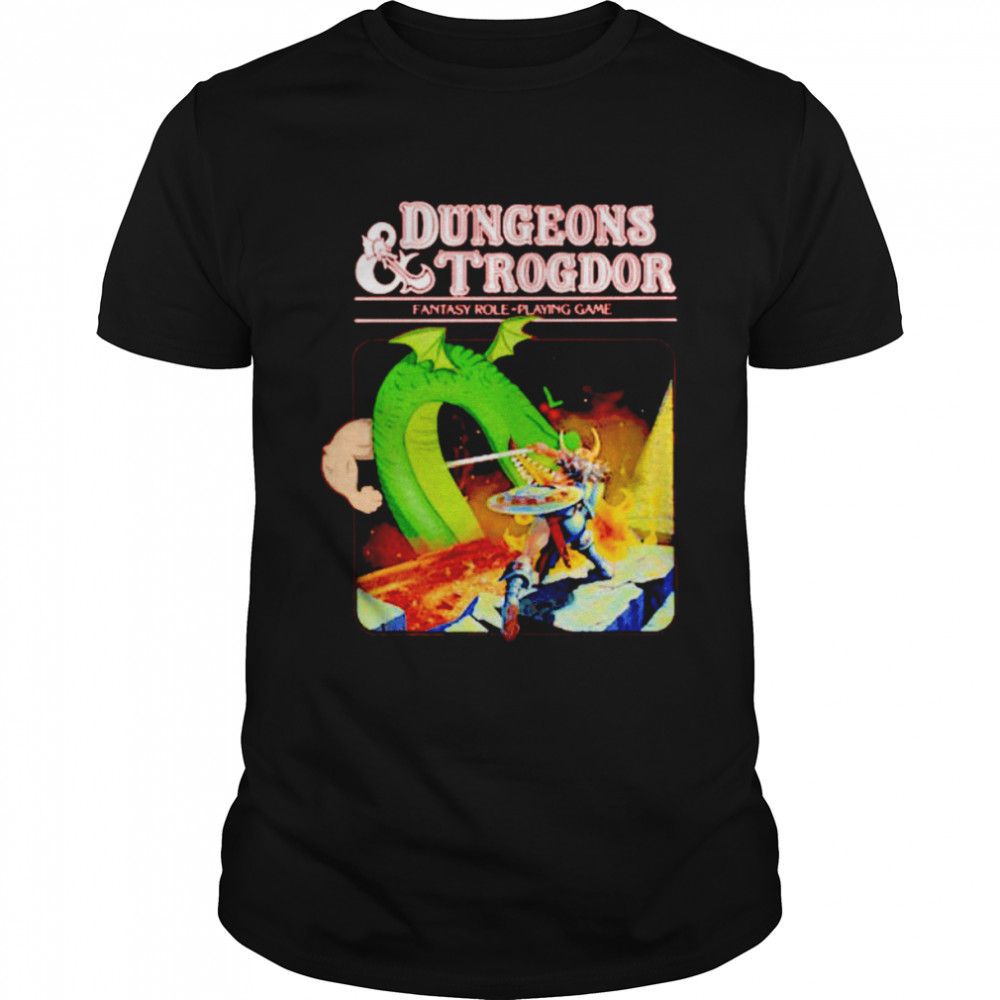 Dungeons & Trogdor fantasy role-playing game shirt
