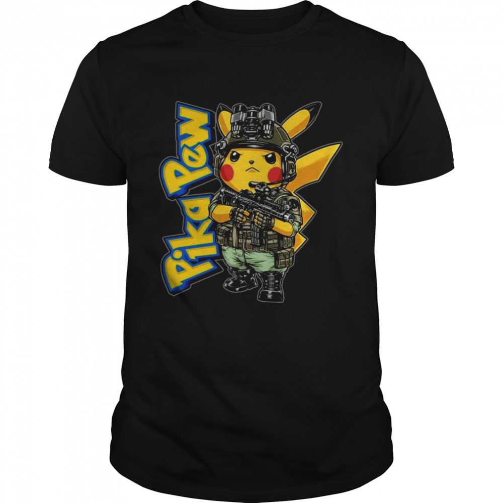 Pika Pew Pokemon Roblox Cute Art shirt