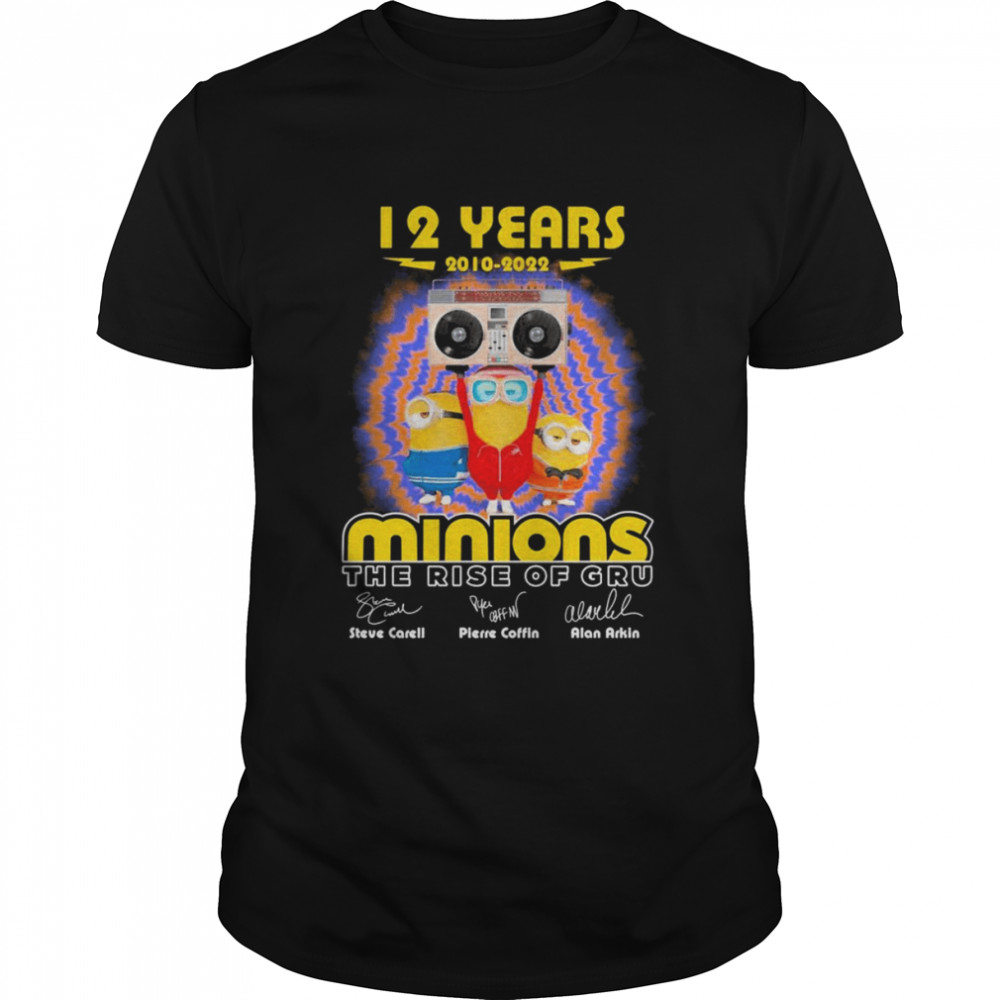 12 Years 2010-2022 Minions The Rise Of Gru Signatures  Classic Men's T-shirt