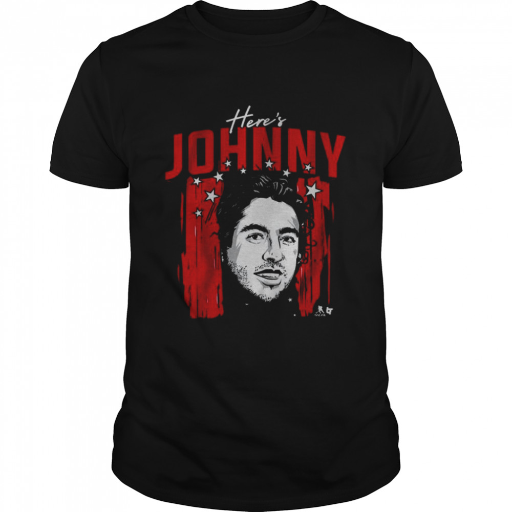 Johnny Gaudreau Here’s Johnny Columbus  Classic Men's T-shirt