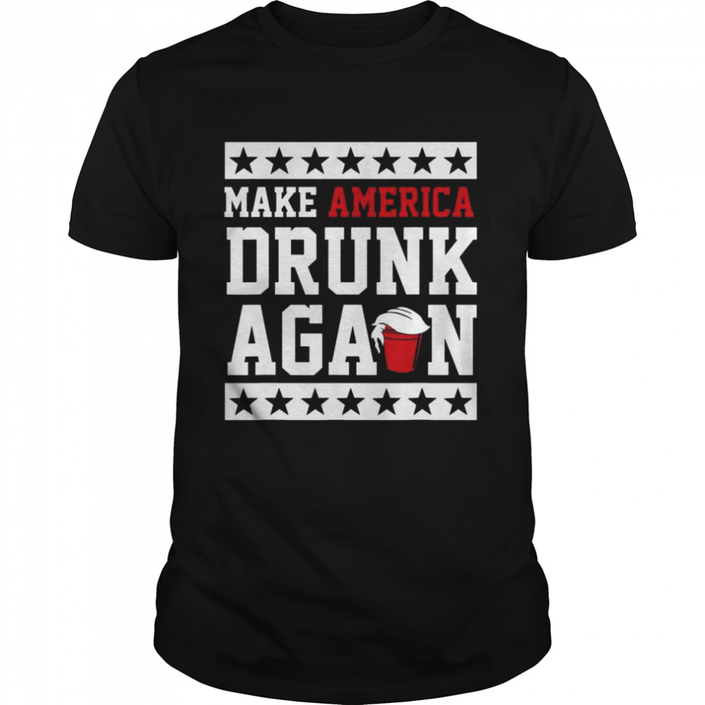 Make america drunk again drunk with Trump 2024 shirt