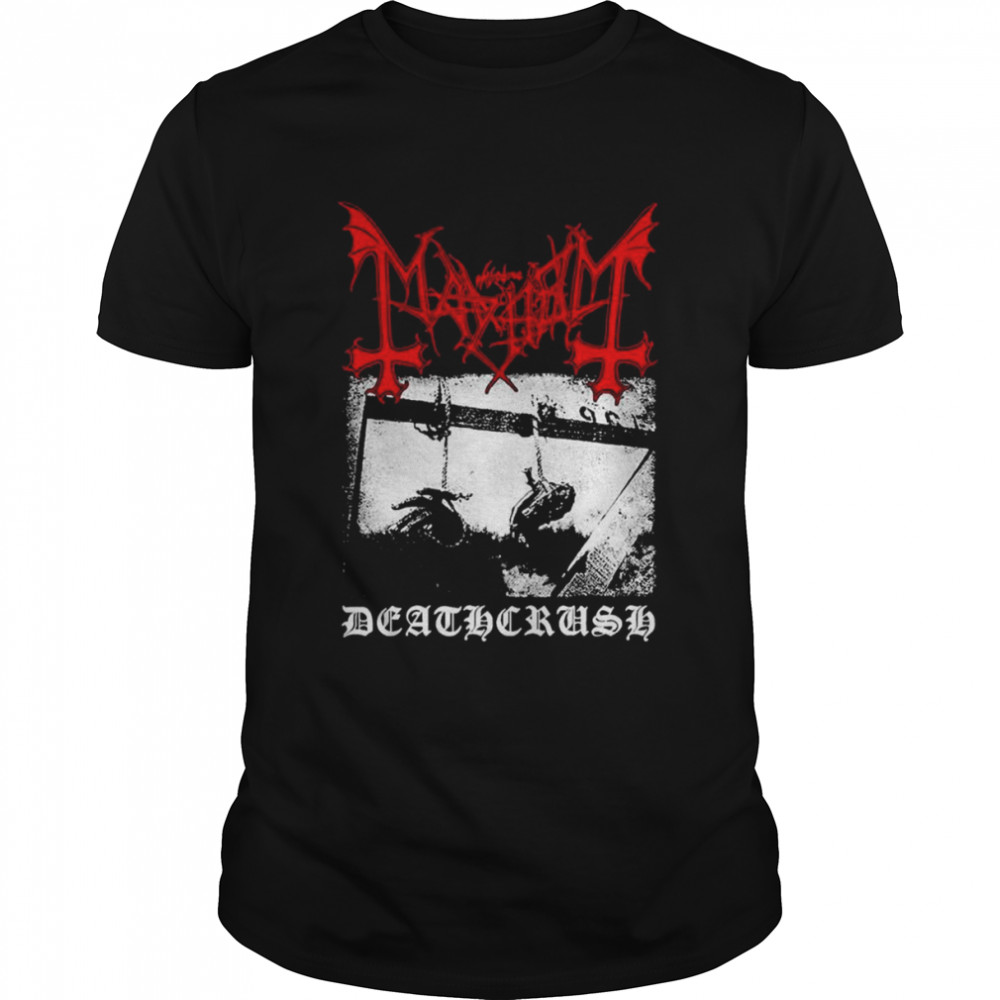 Mayhem deathcrush black metal band shirt