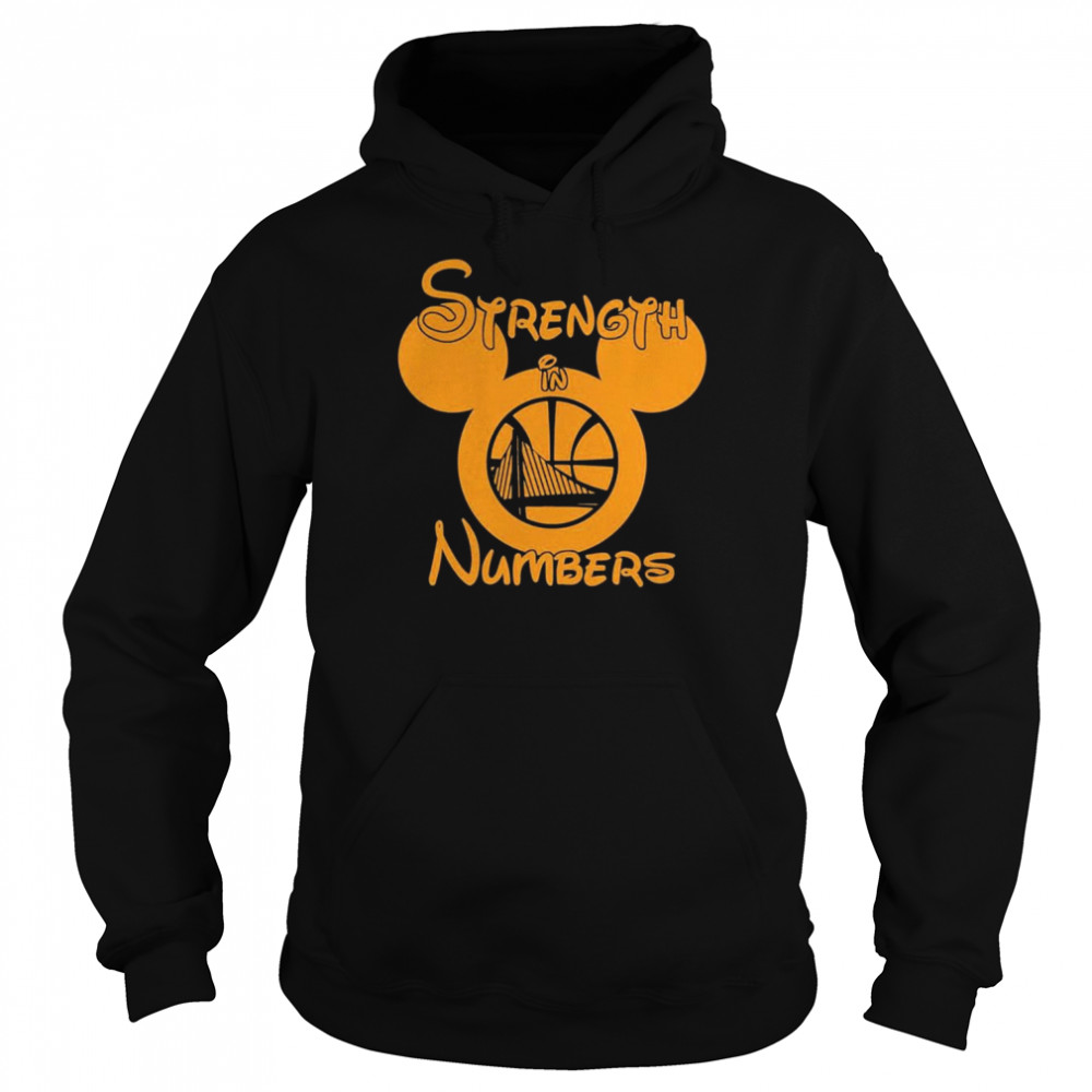Mickey Mouse Strength In Number Golden State Warriors  Unisex Hoodie