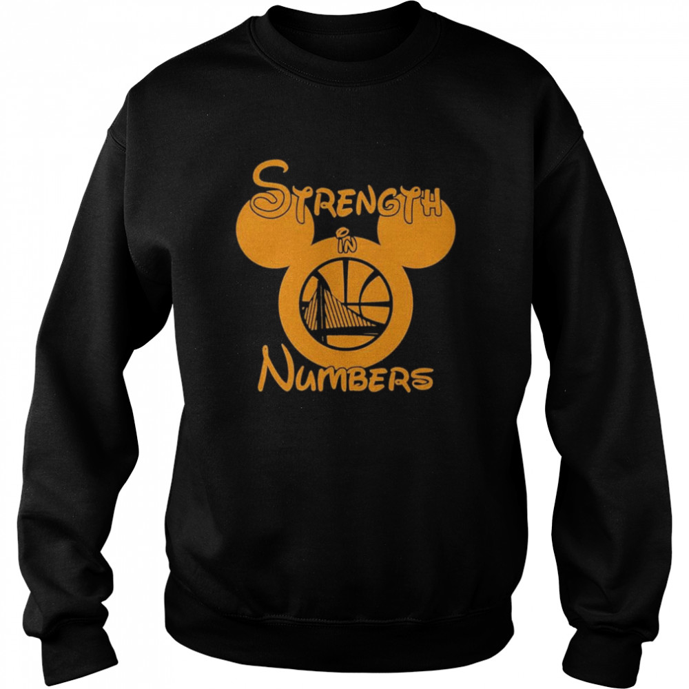 Mickey Mouse Strength In Number Golden State Warriors  Unisex Sweatshirt