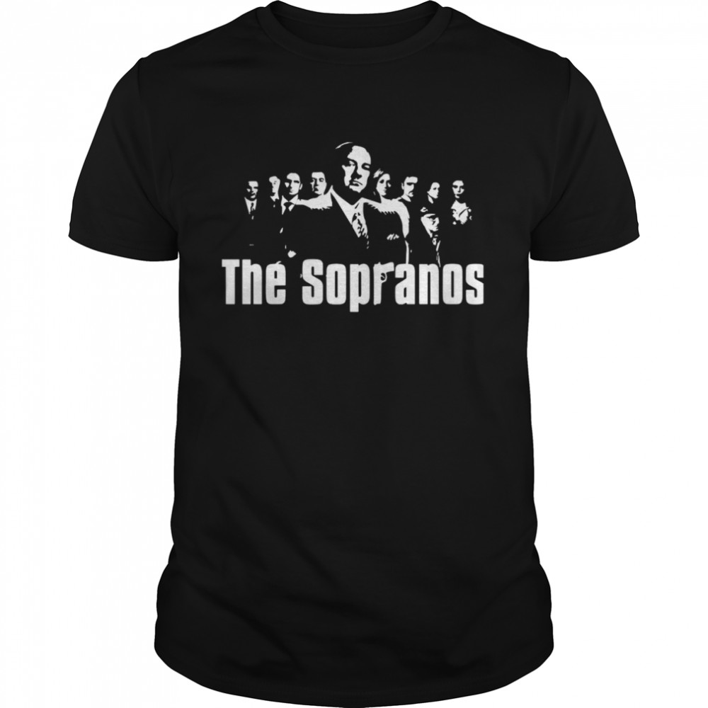 Retro Vintage The Sopranos Characters shirt Classic Men's T-shirt