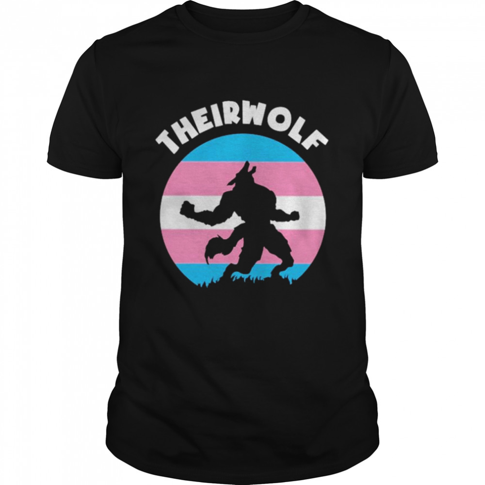 Theirwolf trans pride lgbt shirt