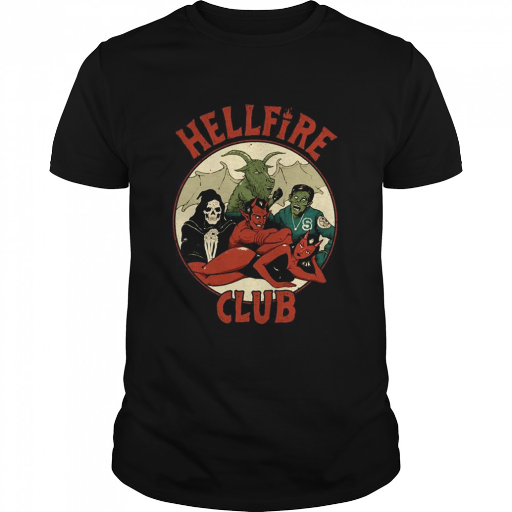 The Hellfire Club Hawkins The Breakfast Club Vintage Artwork shirt