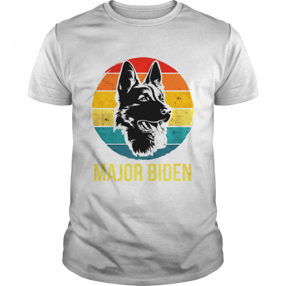 US Major Biden First Dog Vintage shirt Classic Men's T-shirt