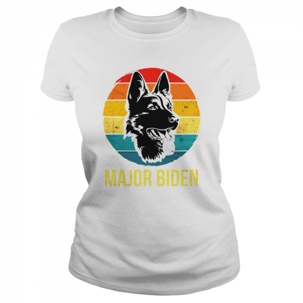 US Major Biden First Dog Vintage shirt Classic Women's T-shirt
