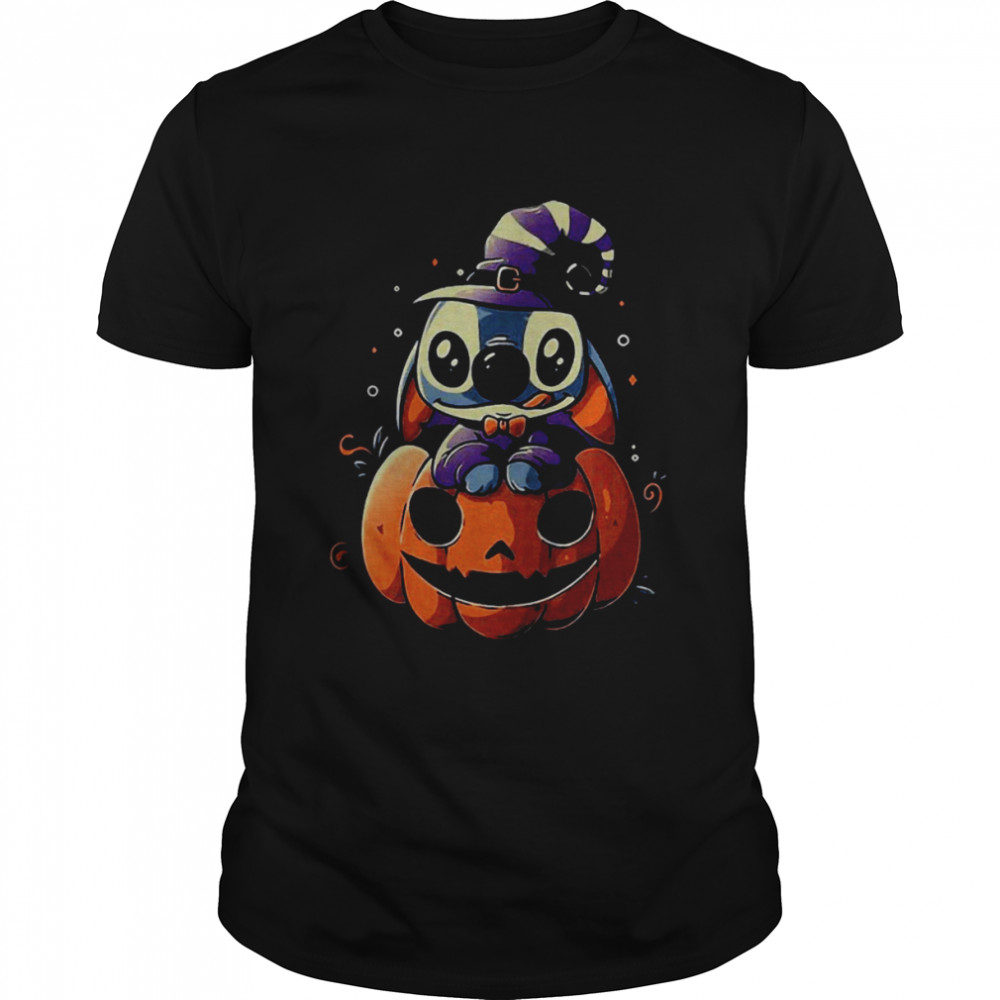 Cute Halloween Pumpkin Vintage Retro Art Stitch shirt - BEST TEE