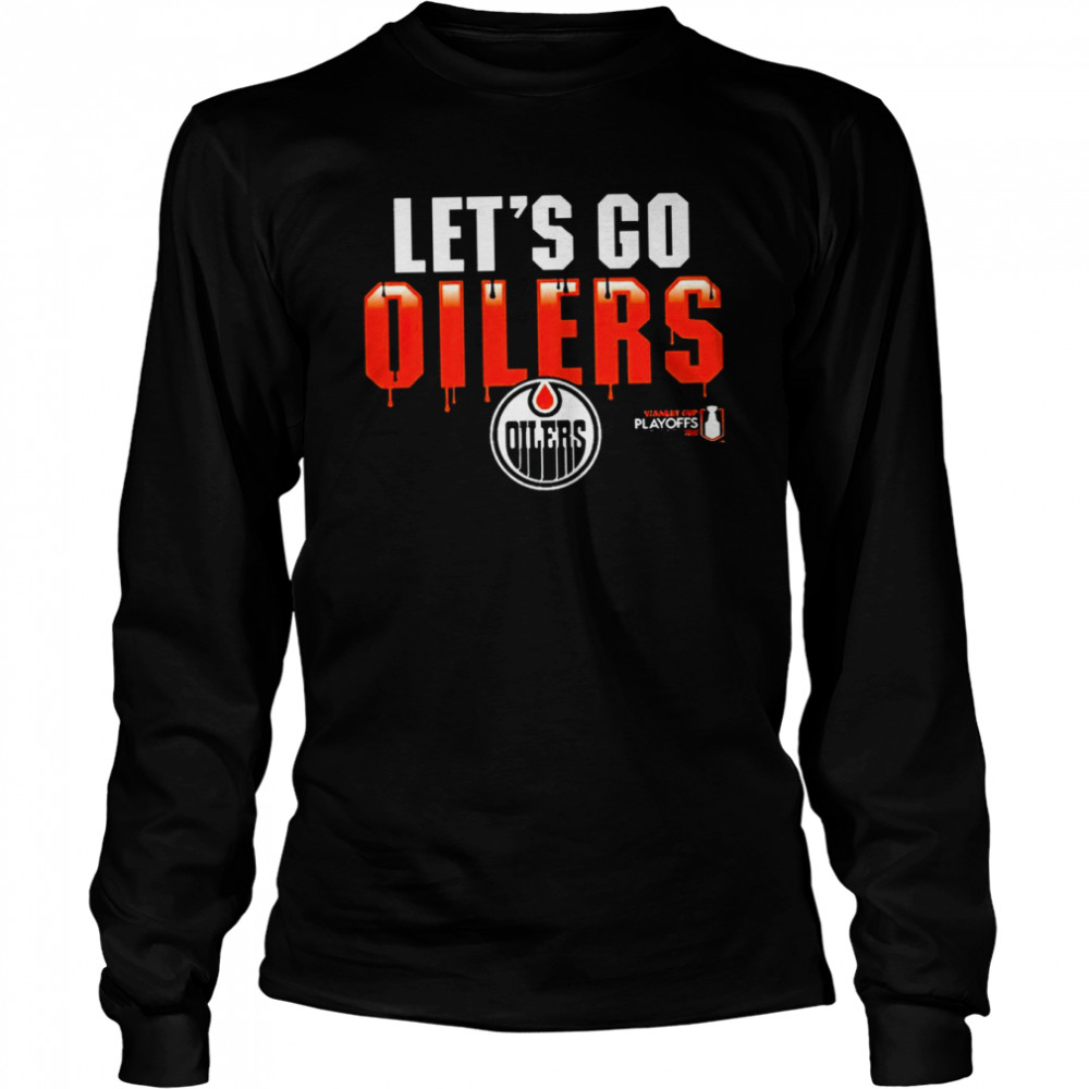 Edmonton Oilers Let’s Go Oilers logo 2022 T-shirt Long Sleeved T-shirt