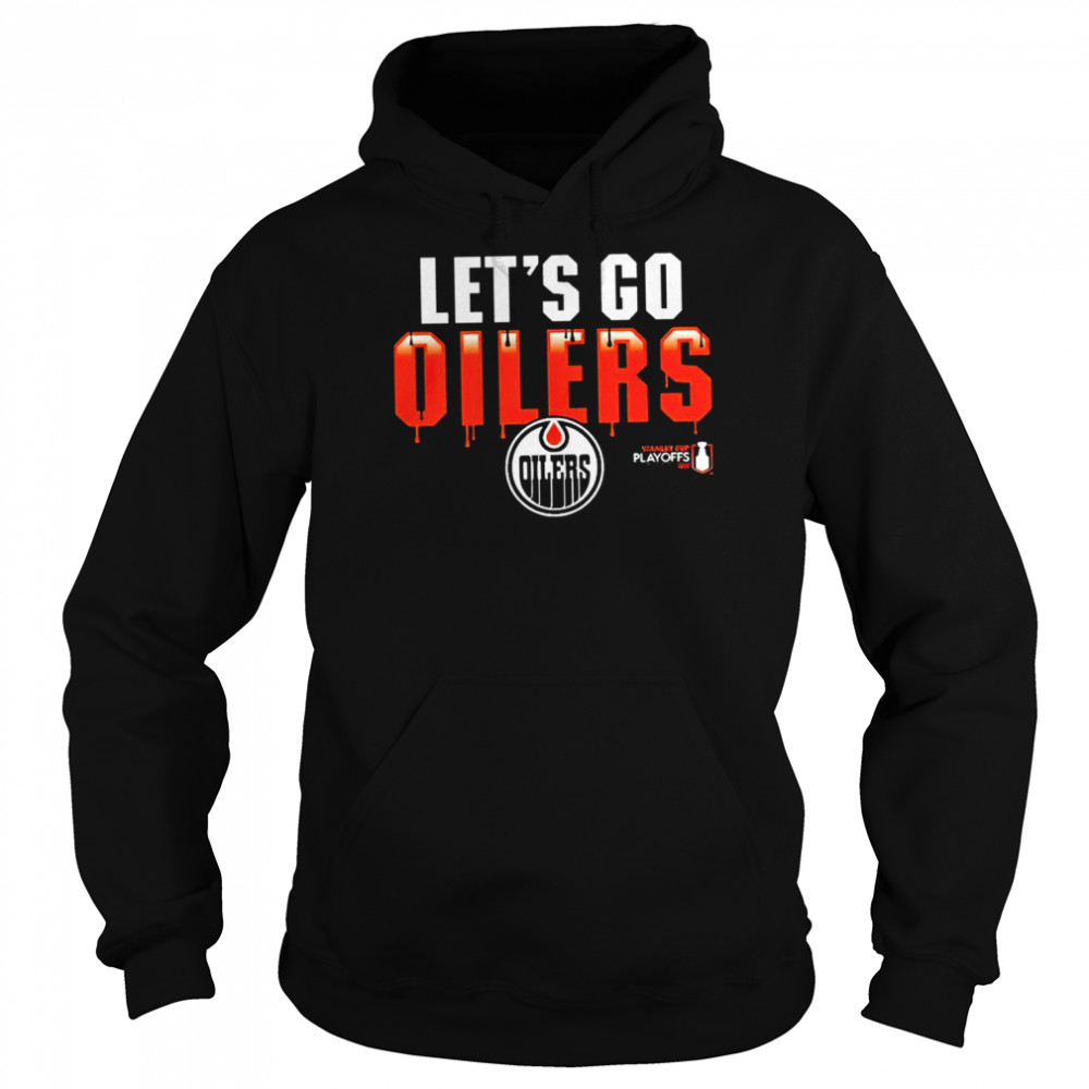 Edmonton Oilers Let’s Go Oilers logo 2022 T-shirt Unisex Hoodie