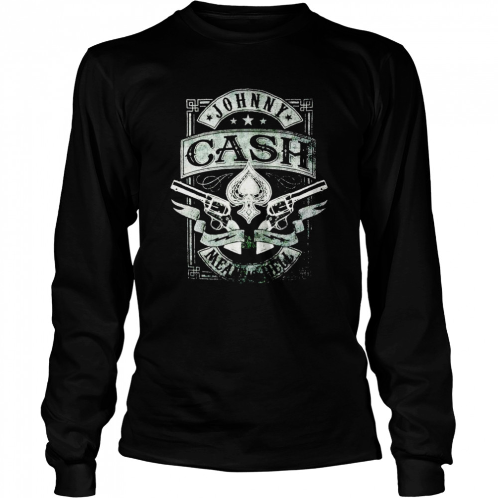 Johnny cash mean as hell shirt Long Sleeved T-shirt